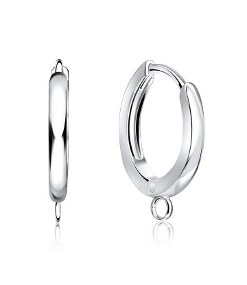 Silver Huggies Earring with Ring Hoop HO-1844